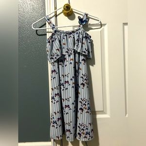 Blue and White Butterfly Dress